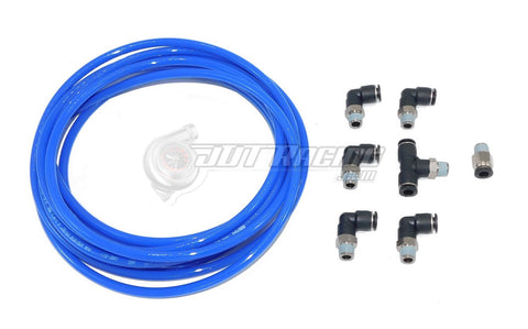 PUSH LOCK Blue Vacuum Fitting Kit for Mitsubishi Evolution 8 9 X Turbo Wastegate