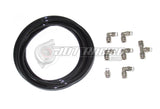 Nickel Plated PUSH LOCK Black Vacuum Fitting Kit for Turbo, Wastegate & Solenoid