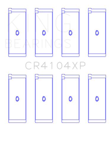 King Engine Bearings Audi/VW 83-03 1.6L/1.8L/2.0L Performance Rod Bearing Set - Size +0.25mm