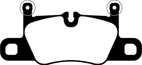 EBC 2016+ Porsche 911 (991/2 w/Cast Iron Rotors) 3.0TT Carrera Bluestuff Rear Brake Pads