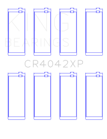 King BMW M40/M42/M43/M44 1.6L/1.8L/1.9L Connecting Rod Bearings (Set of 4) - Size +.026mm