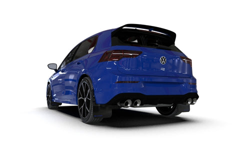 Rally Armor 22-25 VW MK8 Golf GTI/R Red UR Mud Flap w/White Logo