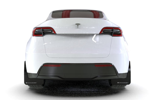 Rally Armor 20-26 Tesla Model Y, Juniper Y Black UR Mud Flap w/Red Logo
