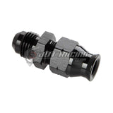 JDT Racing 5/16" Tube Hardline to -6AN AN6 Male Adapter with Brass Ferrule Aluminum Black