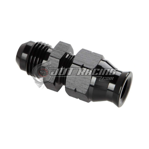 JDT Racing 5/16" Tube Hardline to -6AN AN6 Male Adapter with Brass Ferrule Aluminum Black