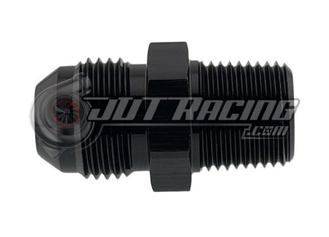 JDT Racing AN8 8AN Male to 3/8" NPT Male Adapter Straight AN Fitting Black CNC Aluminum