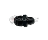 JDT Racing 12AN Male to 8AN Male Flare Reducer AN Fitting Adapter, Black