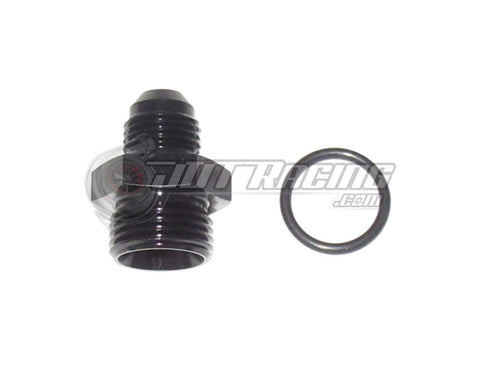 ORB-8 O-ring Boss AN8 8AN to AN6 6AN Male Adapter Fitting Black CNC Aluminum
