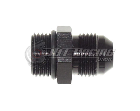 ORB-8 O-ring Boss AN8 8AN to AN8 8AN Male Adapter Fitting Black CNC Aluminum