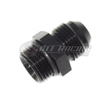 ORB-8 O-ring Boss AN8 8AN to AN8 8AN Male Adapter Fitting Black CNC Aluminum