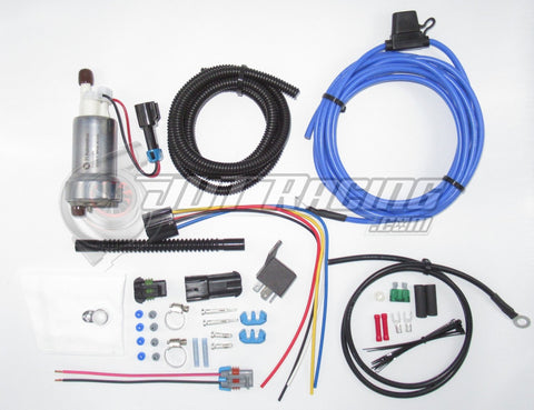 Walbro/TI F90000285 525lph Hellcat Fuel Pump & Install Kit & Rewire Kit E85 Flex