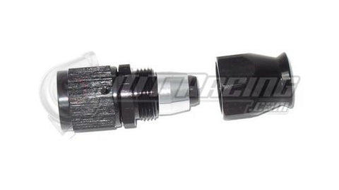 AN8 8AN Straight PTFE Teflon Swivel Hose End Fitting Adapter Black E85 QUALITY!