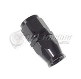 AN10 10AN Straight PTFE Teflon Swivel Hose End Fitting Adapter Black E85 Flex