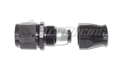 AN10 10AN Straight PTFE Teflon Swivel Hose End Fitting Adapter Black E85 Flex
