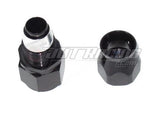 AN12 12AN Straight PTFE Teflon Swivel Hose End Fitting Adapter Black E85 Flex
