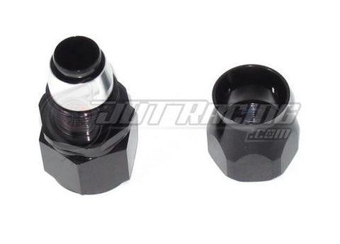 AN12 12AN Straight PTFE Teflon Swivel Hose End Fitting Adapter Black E85 Flex