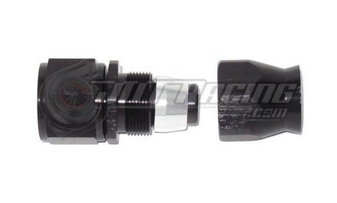 AN12 12AN Straight PTFE Teflon Swivel Hose End Fitting Adapter Black E85 Flex