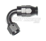 AN6 6AN 120 Degree PTFE Teflon Swivel Hose End Fitting Adapter Black E85 QUALITY