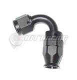 AN6 6AN 120 Degree PTFE Teflon Swivel Hose End Fitting Adapter Black E85 QUALITY