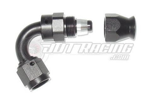 AN6 6AN 120 Degree PTFE Teflon Swivel Hose End Fitting Adapter Black E85 QUALITY
