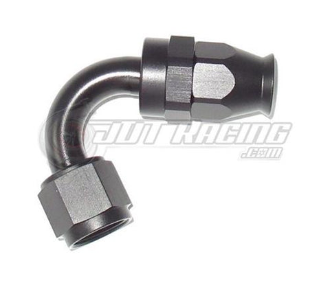 AN8 8AN 120 Degree PTFE Teflon Swivel Hose End Fitting Adapter Black E85 QUALITY