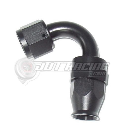 AN8 8AN 120 Degree PTFE Teflon Swivel Hose End Fitting Adapter Black E85 QUALITY