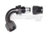AN10 10AN 120 Degree PTFE Teflon Swivel Hose End Fitting Adapter Black QUALITY