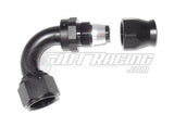 AN12 12AN 120 Degree PTFE Teflon Swivel Hose End Fitting Adapter Black QUALITY