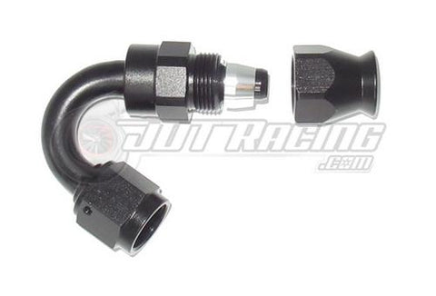 AN6 6AN 150 Degree PTFE Teflon Swivel Hose End Fitting Adapter Black E85 QUALITY