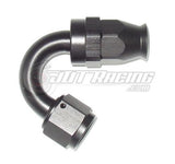 AN8 8AN 150 Degree PTFE Teflon Swivel Hose End Fitting Adapter Black E85 QUALITY
