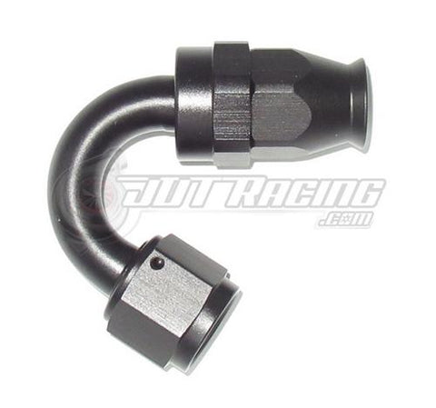 AN8 8AN 150 Degree PTFE Teflon Swivel Hose End Fitting Adapter Black E85 QUALITY
