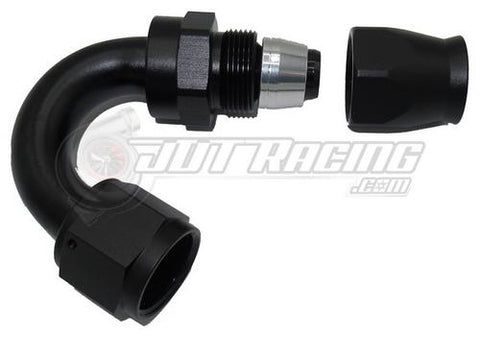 AN10 10AN 150 Degree PTFE Teflon Swivel Hose End Fitting Adapter Black QUALITY