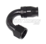 AN12 12AN 150 Degree PTFE Teflon Swivel Hose End Fitting Adapter Black QUALITY