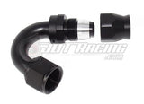 AN12 12AN 150 Degree PTFE Teflon Swivel Hose End Fitting Adapter Black QUALITY