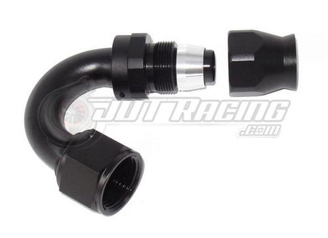 AN12 12AN 150 Degree PTFE Teflon Swivel Hose End Fitting Adapter Black QUALITY