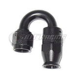 AN6 6AN 180 Degree PTFE Teflon Swivel Hose End Fitting Adapter Black E85 QUALITY