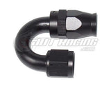 AN10 10AN 180 Degree PTFE Teflon Swivel Hose End Fitting Adapter Black QUALITY