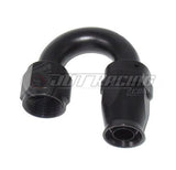 AN10 10AN 180 Degree PTFE Teflon Swivel Hose End Fitting Adapter Black QUALITY