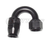 AN12 12AN 180 Degree PTFE Teflon Swivel Hose End Fitting Adapter Black QUALITY