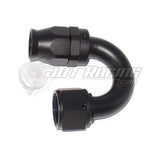 AN12 12AN 180 Degree PTFE Teflon Swivel Hose End Fitting Adapter Black QUALITY