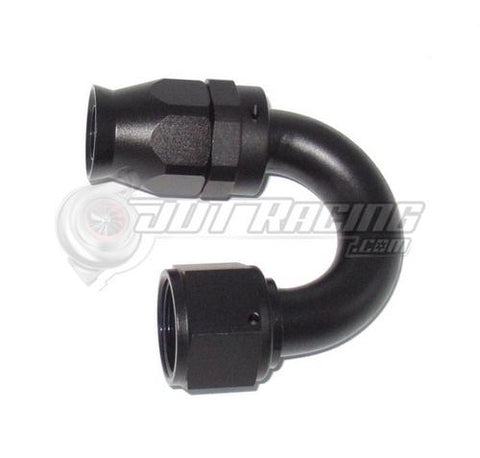 AN12 12AN 180 Degree PTFE Teflon Swivel Hose End Fitting Adapter Black QUALITY