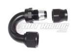 AN12 12AN 180 Degree PTFE Teflon Swivel Hose End Fitting Adapter Black QUALITY