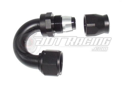 AN12 12AN 180 Degree PTFE Teflon Swivel Hose End Fitting Adapter Black QUALITY