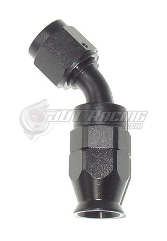 AN6 6AN 45 Degree PTFE Teflon Swivel Hose End Fitting Adapter Black E85 QUALITY!