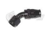 AN10 10AN 45 Degree PTFE Teflon Swivel Hose End Fitting Adapter Black QUALITY!