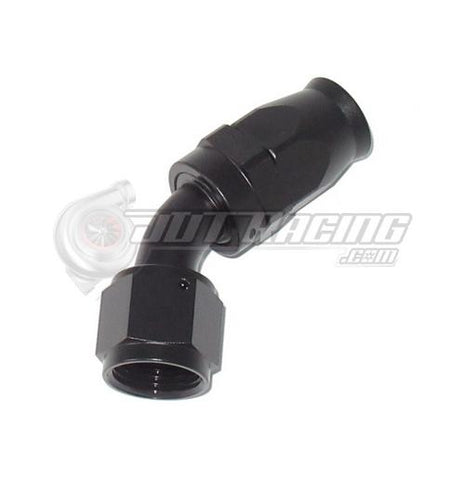 AN10 10AN 45 Degree PTFE Teflon Swivel Hose End Fitting Adapter Black QUALITY!