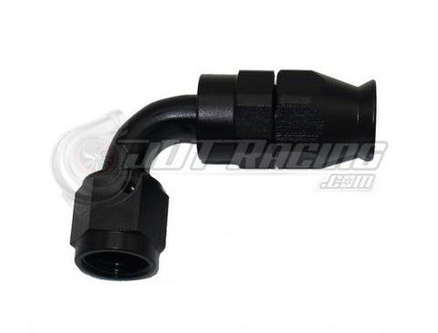 AN6 6AN 90 Degree PTFE Teflon Swivel Hose End Fitting Adapter Black E85 QUALITY!