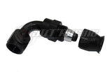 AN6 6AN 90 Degree PTFE Teflon Swivel Hose End Fitting Adapter Black E85 QUALITY!