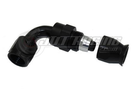 AN6 6AN 90 Degree PTFE Teflon Swivel Hose End Fitting Adapter Black E85 QUALITY!