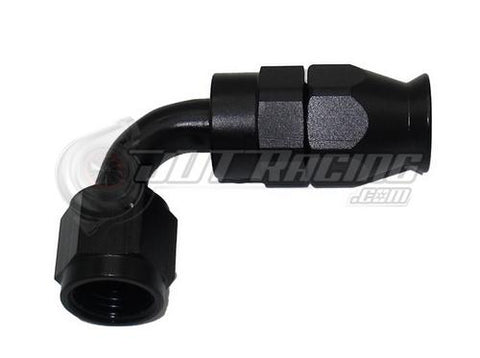 AN8 8AN 90 Degree PTFE Teflon Swivel Hose End Fitting Adapter Black E85 QUALITY!